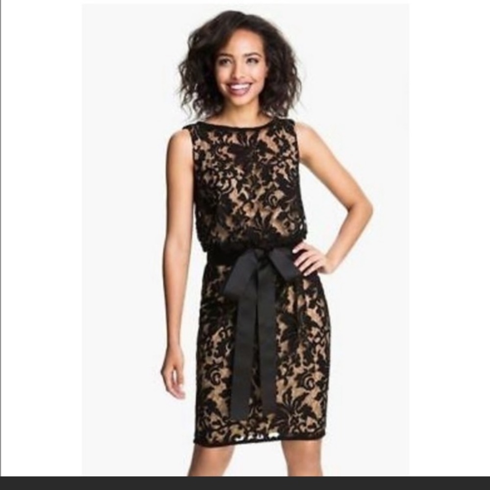 Tadashi Shoji lace dress.